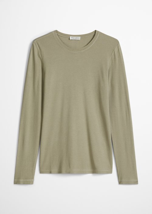 Longsleeve slim garment-dyed — Fresh Sage