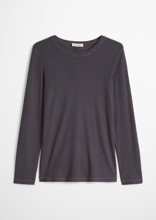 Longsleeve slim garment-dyed — Stormy Sky
