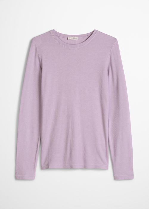 Longsleeve slim garment-dyed — Dusty Lavender