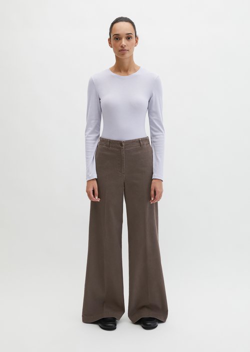 Longsleeve slim garment-dyed — Airy Blue