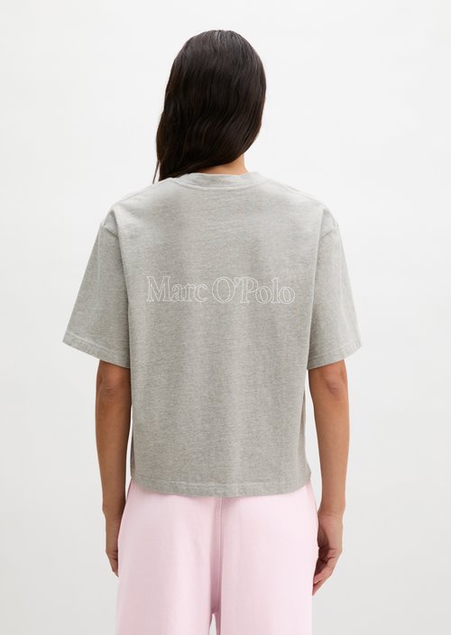 Logo T-shirt regular — Pure Grey Melange