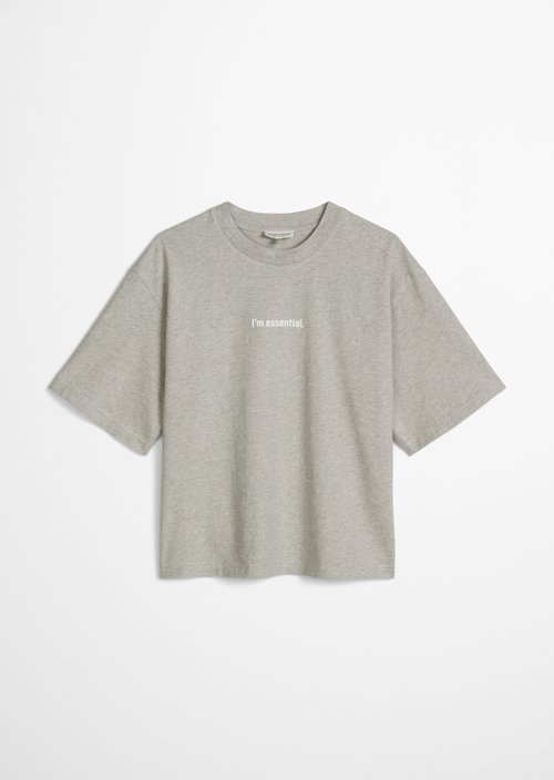 Logo T-shirt regular — Pure Grey Melange