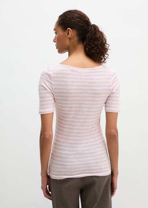 Striped T-shirt slim — Light Purple