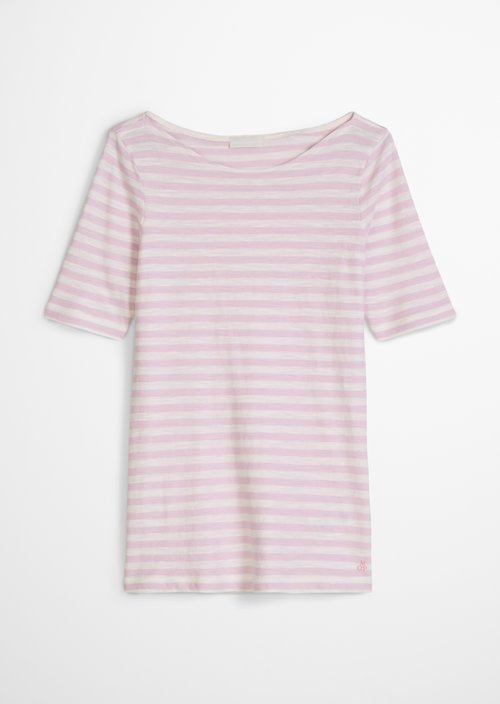 Striped T-shirt slim — Light Purple