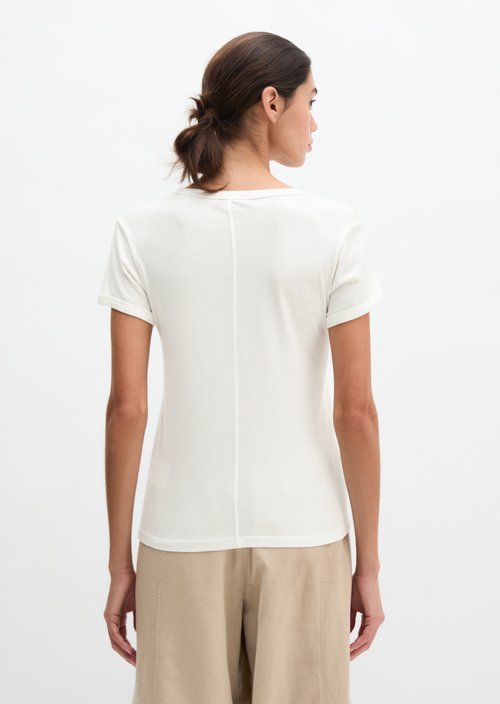 T-shirt slim — Grey White
