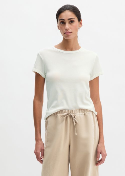 T-shirt slim — Grey White