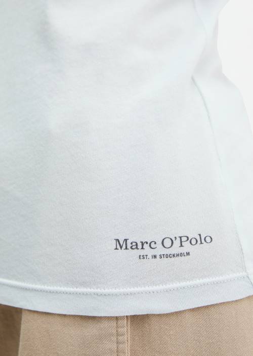 T-Shirt slim Airy Blue in Detailansicht