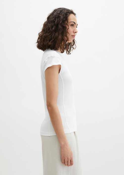 T-shirt slim — Grey White