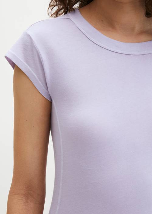 Maglietta slim Dusty Lavender in vista dettagliata