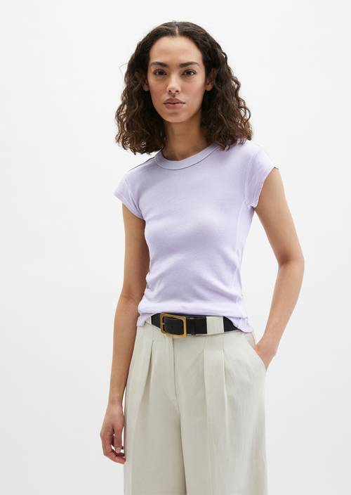Maglietta slim Dusty Lavender in vista frontale