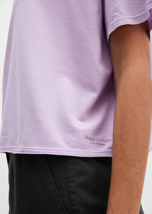 Camiseta suelta Dusty Lavender en vista detallada