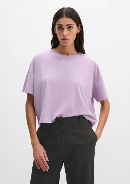 Camiseta suelta Dusty Lavender en vista frontal