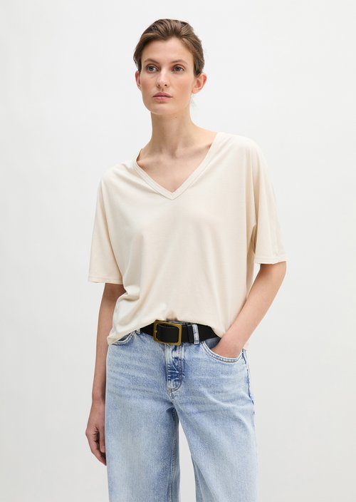 T-shirt loose — Grey Silk