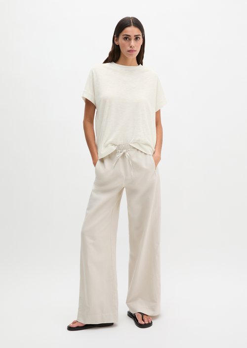T-shirt loose — Grey White