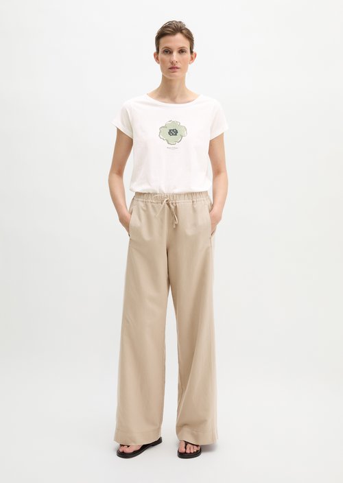 Print T-shirt regular — White