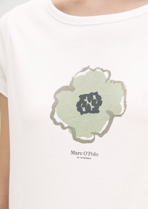 Print T-shirt regular — White