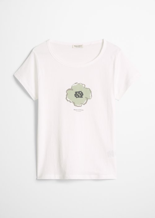 Print T-shirt regular — White