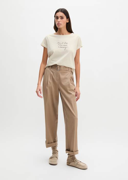 Tričko s potiskem regular Grey Silk v předním pohledu