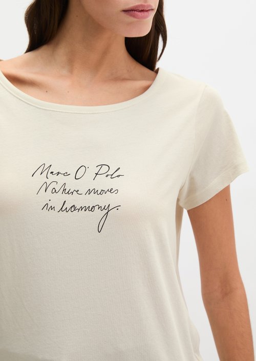 Print T-shirt regular — Grey Silk