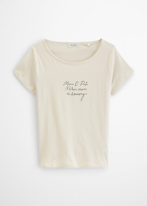 Print T-shirt regular — Grey Silk