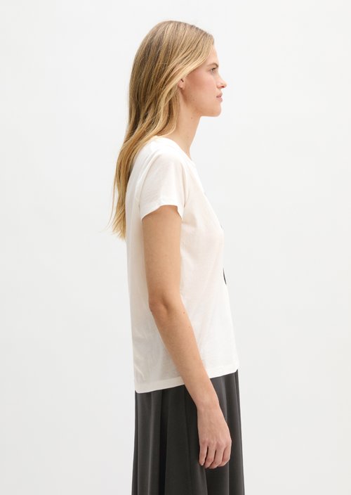 Print T-shirt regular — Light Beige