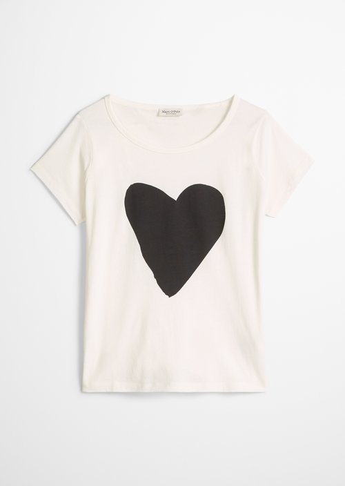 Print T-shirt regular — Light Beige
