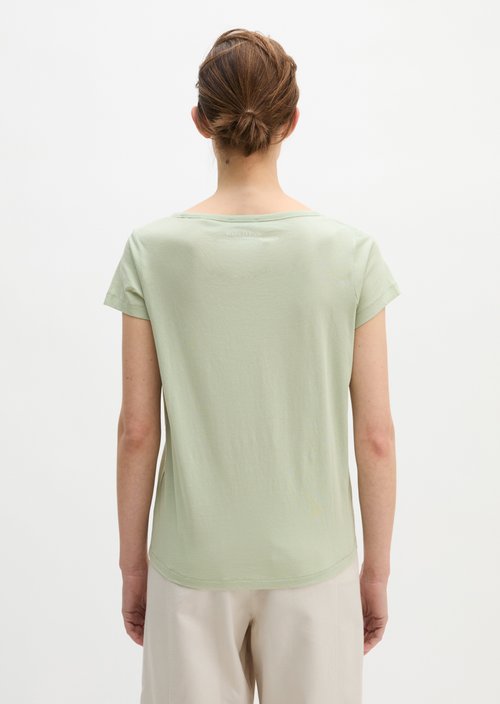 Print T-shirt regular — Light Green