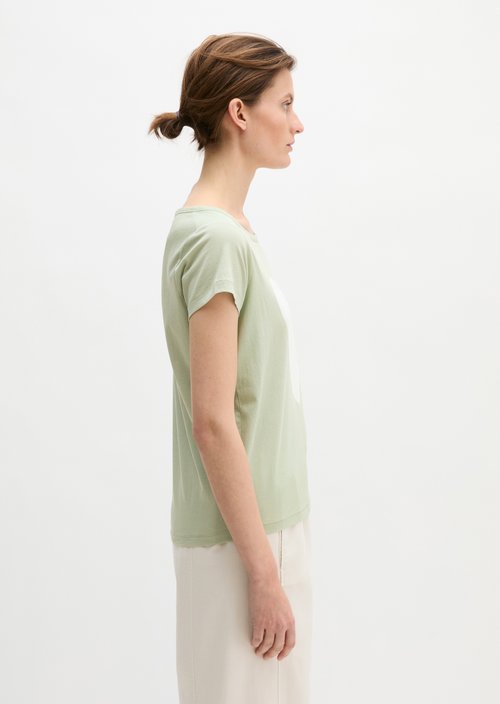Print T-shirt regular — Light Green