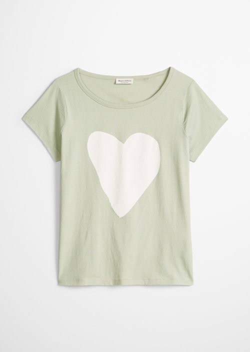 Print T-shirt regular — Light Green