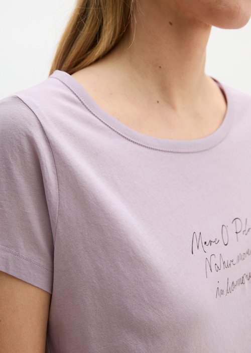 Print T-shirt regular — Dusty Lavender