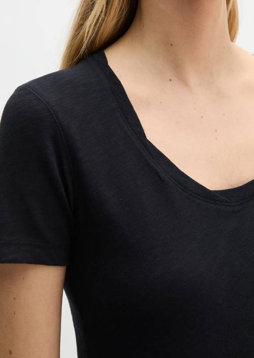 Maglia-T-Shirt DfC regolare Deep Night Blue in vista dettagliata