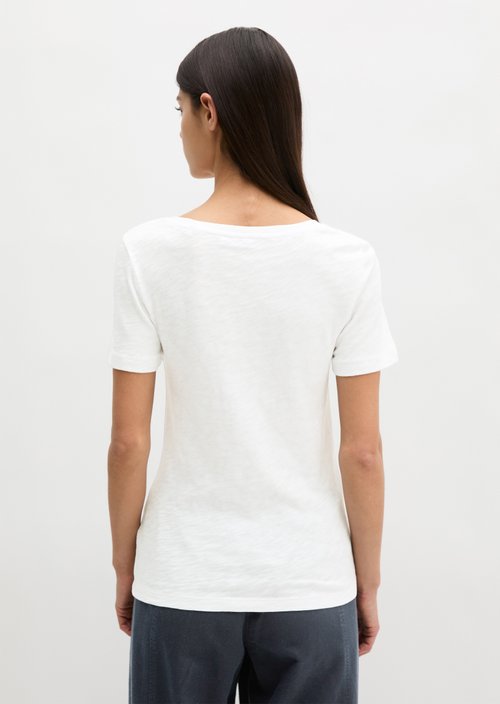 DfC V-Neck-T-Shirt regular — White