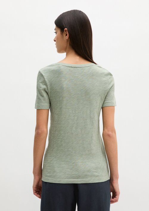 DfC V-Neck-T-Shirt regular — Fresh Sage