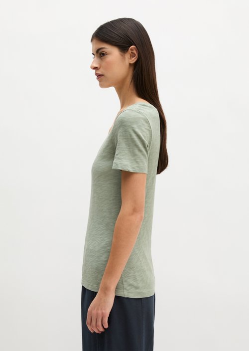 DfC V-Neck-T-Shirt regular — Fresh Sage