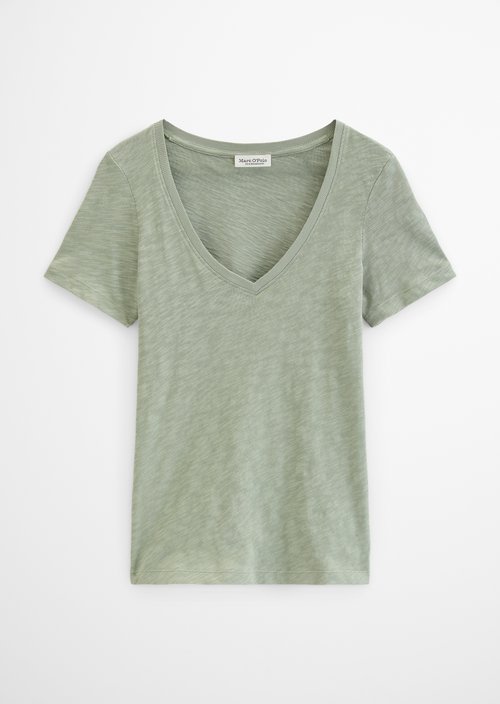 DfC V-Neck-T-Shirt regular — Fresh Sage