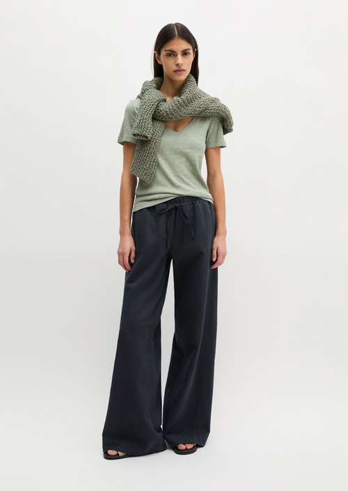 DfC V-Neck-T-Shirt regular — Fresh Sage