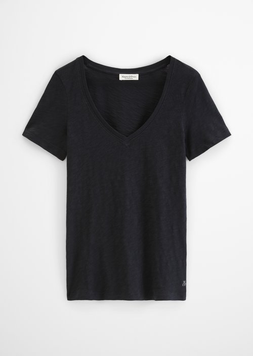 DfC V-Neck-T-Shirt regular — Deep Night Blue