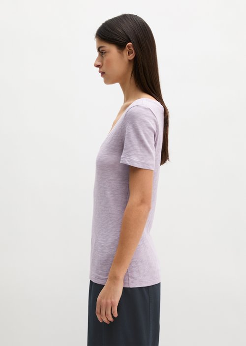 DfC V-Neck-T-Shirt regular — Dusty Lavender