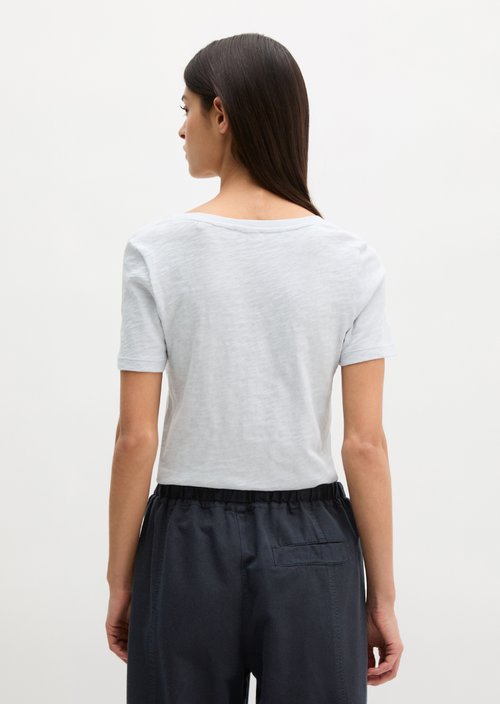 DfC V-Neck-T-Shirt regular — Airy Blue