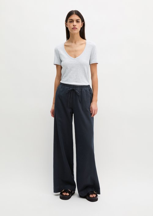 DfC V-Neck-T-Shirt regular — Airy Blue