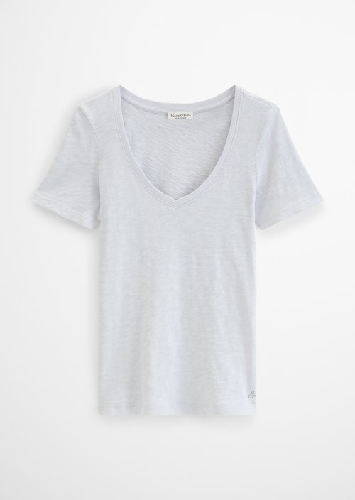DfC V-Neck-T-Shirt regular — Airy Blue