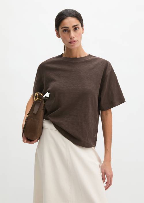 DfC T-Shirt regular Burnt Coffee in vooraanzicht