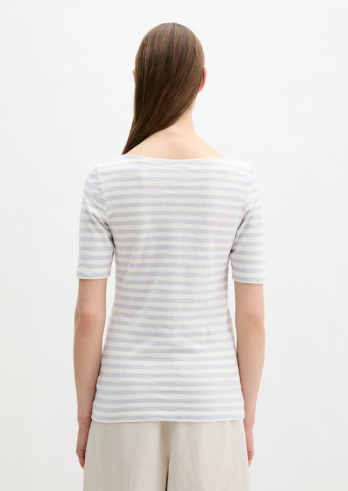 Regular striped T-shirt — Light Blue