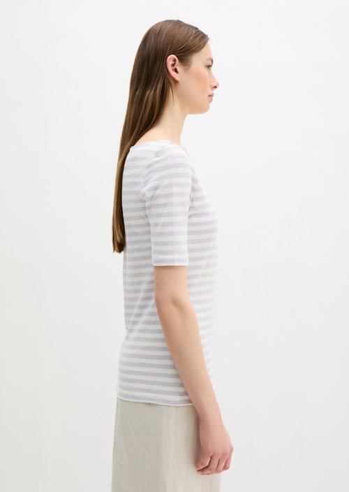 Regular striped T-shirt — Light Blue