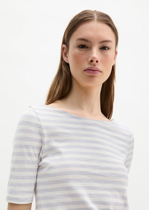 Regular striped T-shirt — Light Blue