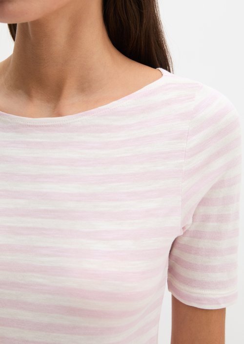 Regular striped T-shirt — Light Purple