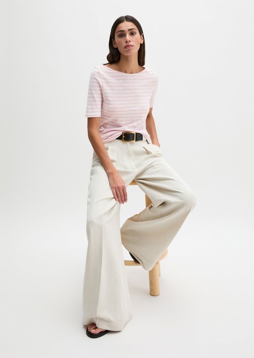 Regular striped T-shirt — Light Purple