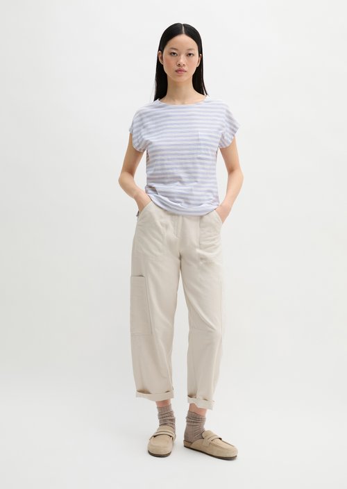 Regular striped T-shirt — Light Blue
