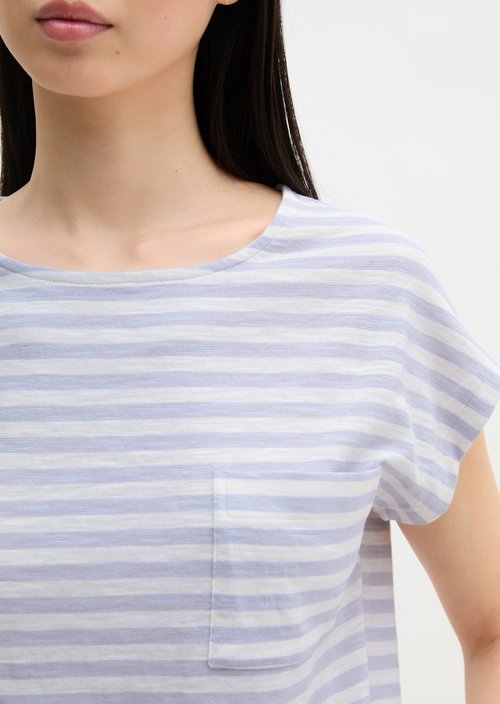 Regular striped T-shirt — Light Blue