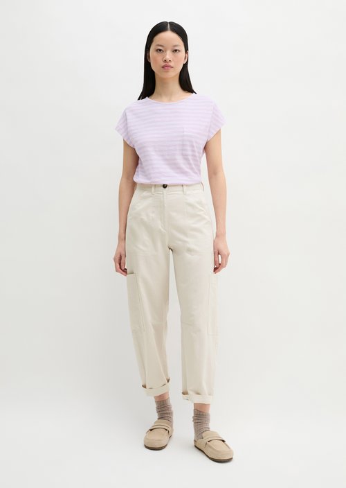 Regular striped T-shirt — Light Purple